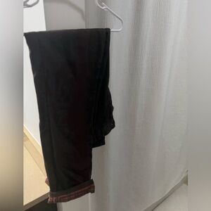 Bonobos Brown Pants with Plaid Lining